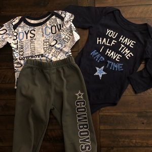 Dallas Cowboy 9 month Set